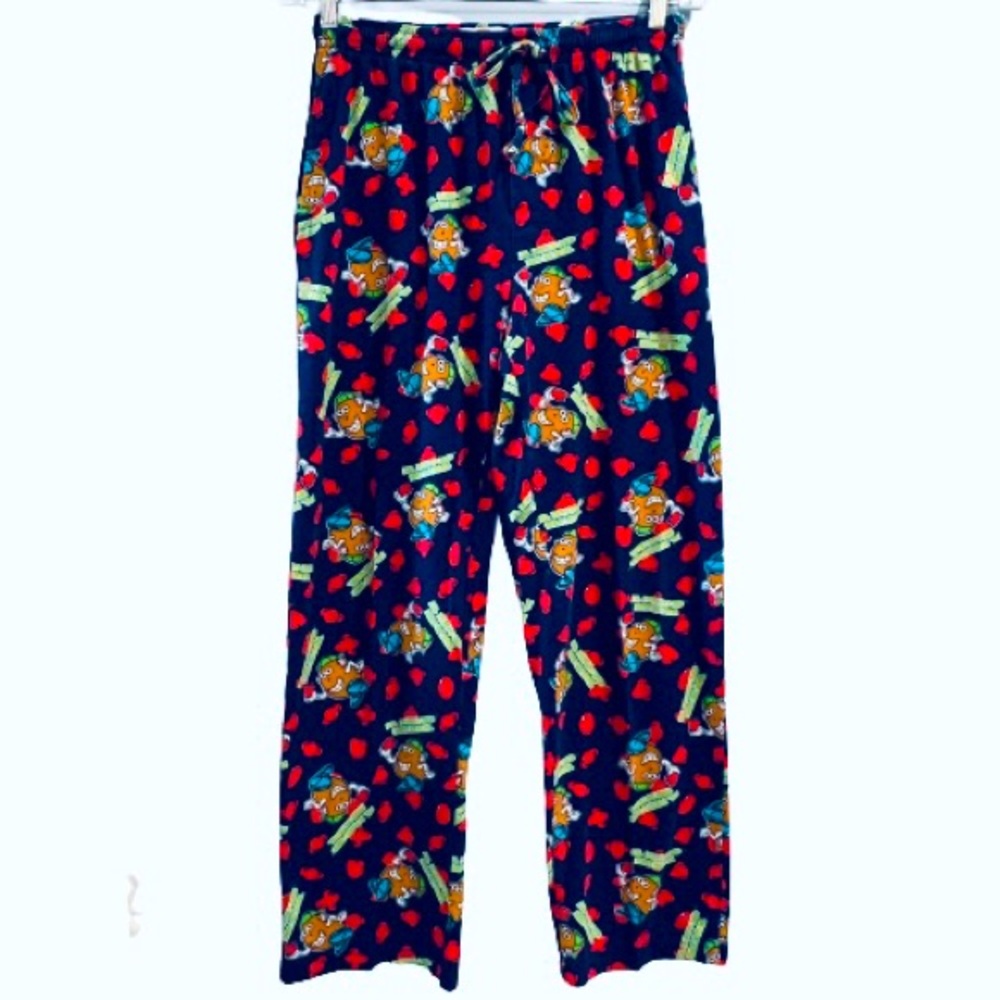 Mr. Potato Head Cotton Pajama Pants Pockets 2002 Hasbro Made in Hong Kong